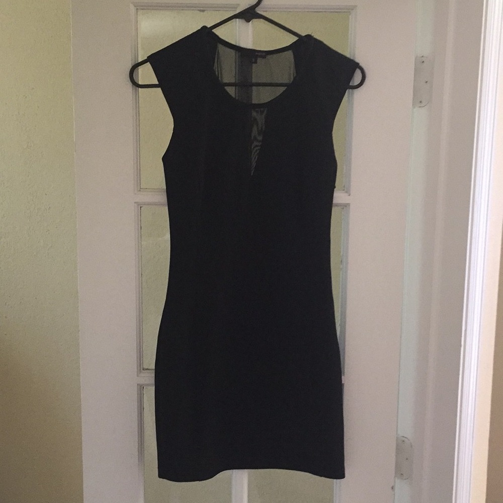 Fitted black dress